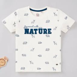 Ed-a-Mamma Kids White Printed T-Shirt-picture-43