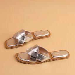 Eridani Women's Viana Silver Casual Sandals-image-20