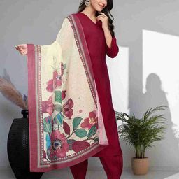 SZN Women Solid Kurta with Salwar & Dupatta-picture-15