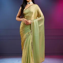 LOROFY Beads and Stones Chanderi Saree-picture-20
