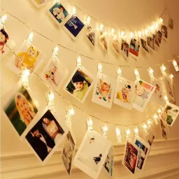X4Decor 16 Led Photo Clip String Light Plug In Normal Warm White CP03-0