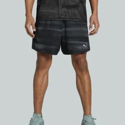 Puma Black Regular Fit Printed Sports Shorts-image-42