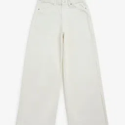 Y&F Kids by Westside Off-White Wide-Leg High-Rise Jeans-image-39