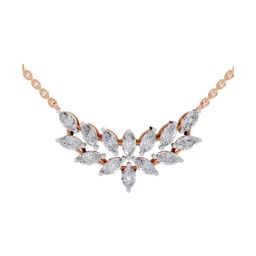 Sparkles Lab Grown Diamond 14k (585) Rose Gold Necklace for Women-picture-43