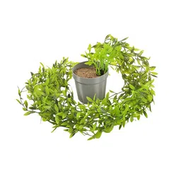 Kuber Industries Grey 4 Pieces Hanging Artificial Flower With Pot image 2