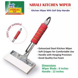 Vimal Nirali 152.4 mm (6 Inch) wide Galvanised Steel Body Kitchen Platform/Floor Cleaning Wiper-17