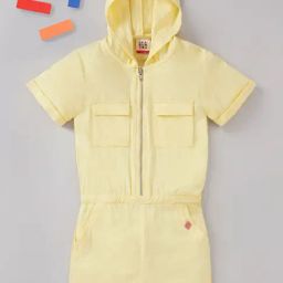 Ed-a-Mamma Kids Yellow Solid Jumpsuit-image-21