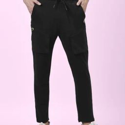 Ajile by Pantaloons Black Cotton Slim Fit Trackpants-picture-43
