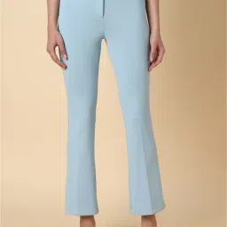 Allen Solly Blue Regular Fit Mid Rise Trousers-image-84