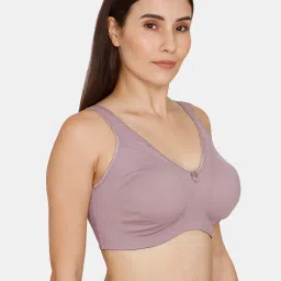 Zivame Mauve Non Wired Non Padded Full Coverage Bra image 3