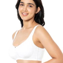 Amante White Cotton Full Coverage Bra image 3