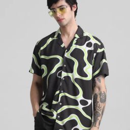 Jack & Jones Pewter Regular Fit Printed Shirt-image-4