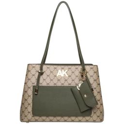 Anne Klein Beige Printed Shoulder Handbag with Wallet-image-59