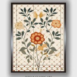 Indian Classic Art Multicolor Canvas Abstract Wall Art-image-18