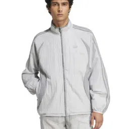 Adidas Originals Grey Loose Fit Sports Jacket-image-50