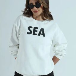 Showoff White Cotton Relaxed Fit Printed Sweatshirt-picture-24