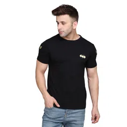 BEYOU FASHION Round Neck Short Sleeves Applique Slim Fit T-shirt-image-10