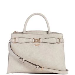 GUESS Taupe Animal Effect Satchel-29
