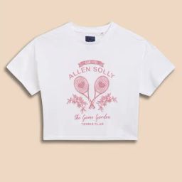 Allen Solly Girls White Cotton Regular Fit Graphic Print T-Shirt-picture-34