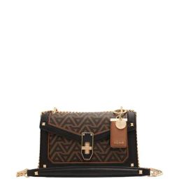 Aldo Brown & Black Printed Medium Sling Handbag-27