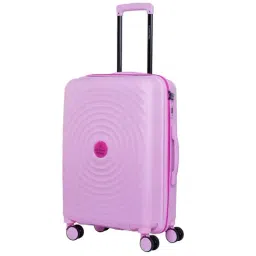 Nasher Miles Goa Hard-sided Polypropylene Check-In Luggage Pink 24 inch |65cm Trolley bag-image-95