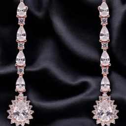 crash.club By CKC Rose Gold Crystal Earrings-image-66