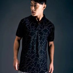 Pepe Jeans Black Regular Fit Printed Sports Polo-image-100
