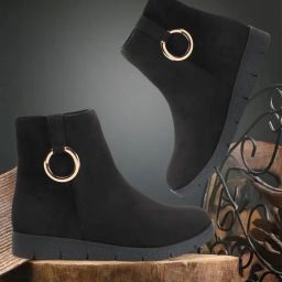 Carlton London Women's Black Casual Booties-picture-48