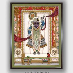 Indian Classic Art Multicolor Canvas Abstract Wall Art-40