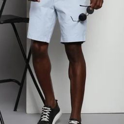 Calvin Klein Blue Cotton Slim Fit Shorts-46