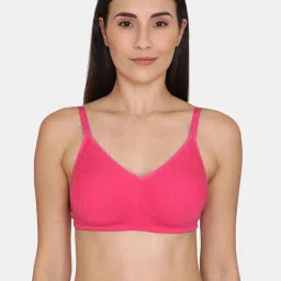 Zivame Fuchsia Non Wired Non Padded Full Coverage Bra image 1