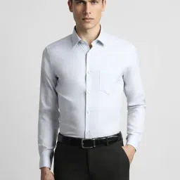 Peter England White Cotton Slim Fit Shirt-picture-30