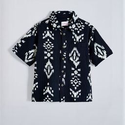 Hopscotch Boys Oversized Polyester Printed Casual Shirt-picture-47