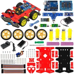 Multifunctional 4WD DIY Smart Arduino-based Robotics Car Kit-2