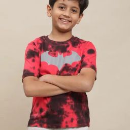 Kidsville Batman Printed Multi Color Tshirt For Boys-picture-17