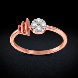 Joyalukkas 18k Gold Spherical Shaped Diamond Casual Ring for Women-image-70