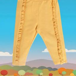 MINIKLUB Kids Yellow Solid Jeggings-image-120