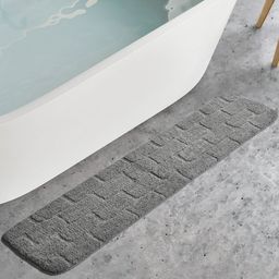 Home Centre Buttercup Dots Grey Textured 150 GSM Anti-Slip Bath Rug-image-23
