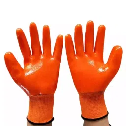 SSWW Palm Coated Safety Gloves Orange Free Size, SSWW122 (Pack of 5 Pair)-image-64