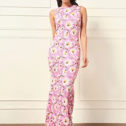 VANGULL Floral Print Maxi Dress-picture-18