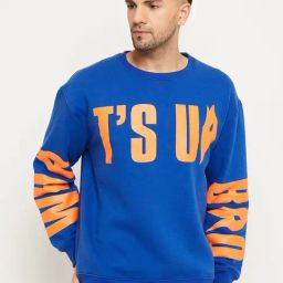 Club York Royal Blue Regular Fit Printed Sweatshirt-picture-48