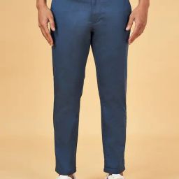 Byford by Pantaloons Midnight Blue Slim Fit Trousers-picture-27