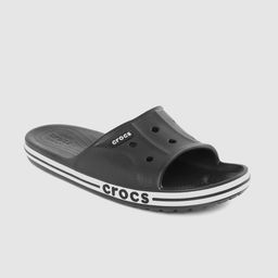 Crocs Unisex Black Solid Cut-Work Sliders-picture-31