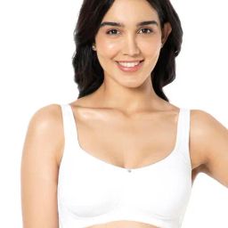 Amante White Cotton Full Coverage Bra-picture-7
