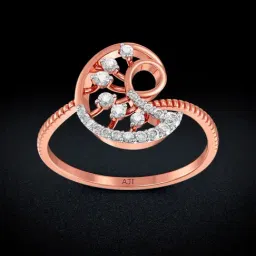 Joyalukkas 18k Gold Embroidery Inspired Diamond Casual Ring for Women-picture-22