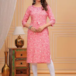 Moda Rapido Ethnic Motifs Printed Tie-Up Neck Kurta-picture-44