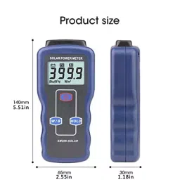 amiciSense Digital Solar Power Meter 0.1-1999.9 W/m² Power Meter for Testing Sun Light Radiation and Solar Panel Placement image 2