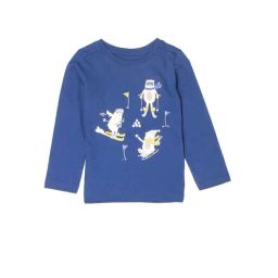 Mothercare Kids Navy Printed Full Sleeves T-Shirt-image-79