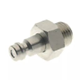RS PRO Nickel Plated Brass Male Coupler Nipple, G 1/8 Male 1/8in Threaded Model No 1761959-22