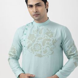 DEVOILER Men Ethnic Motifs Printed Regular Kurta with Pyjamas image 5